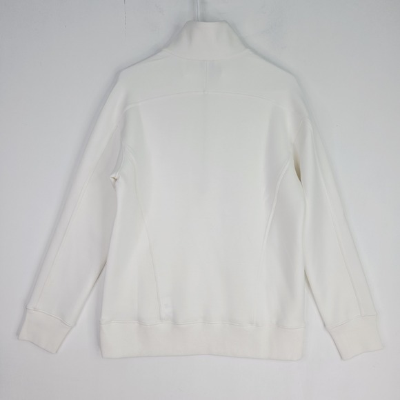 Spanx Heavy Air Half-Zip Tunic In Powder White Stretch NWT Size Small Read - Picture 9 of 12